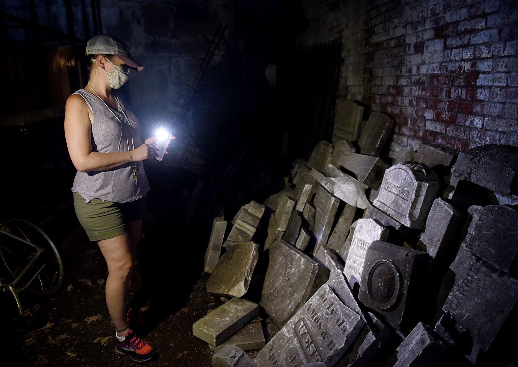 Gravestones in the morgue
